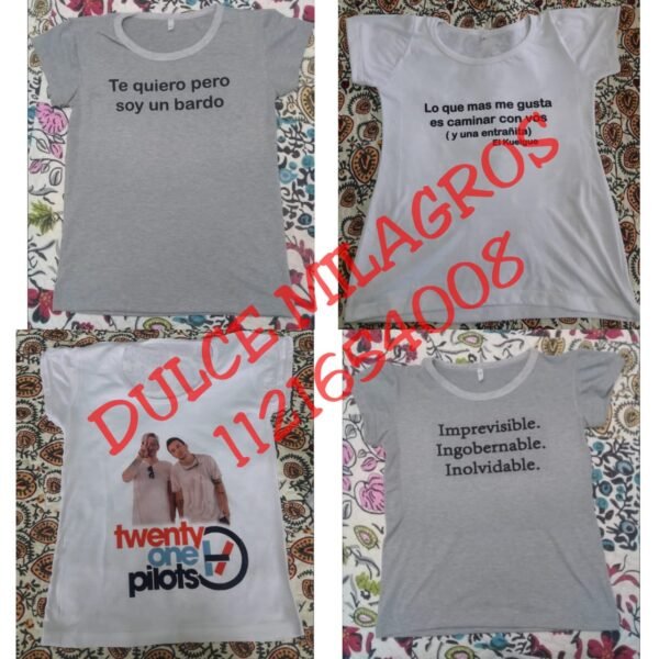 Remeras para adultos