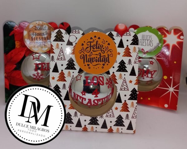 Esferas Navideñas con Cajita - Imagen 2