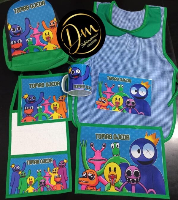 SET DE JARDIN CON PECHERA Y MOCHILA - Imagen 4