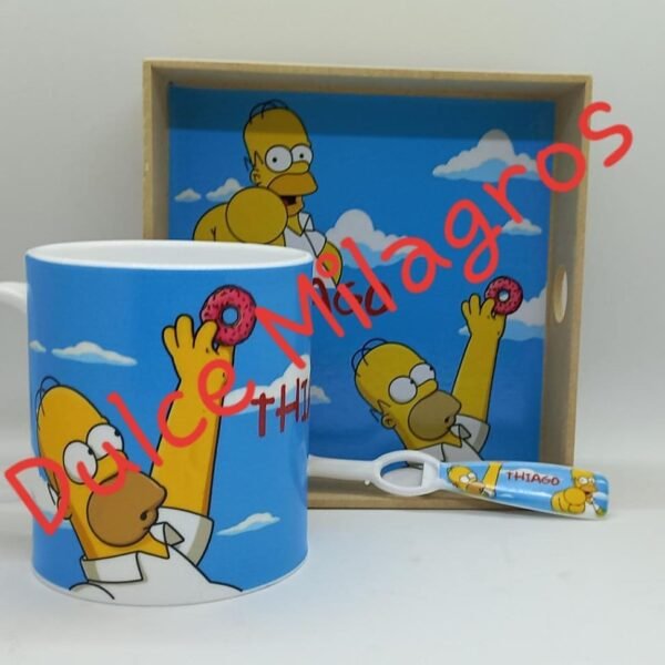 Taza + Bandeja + Cuchara - Imagen 7